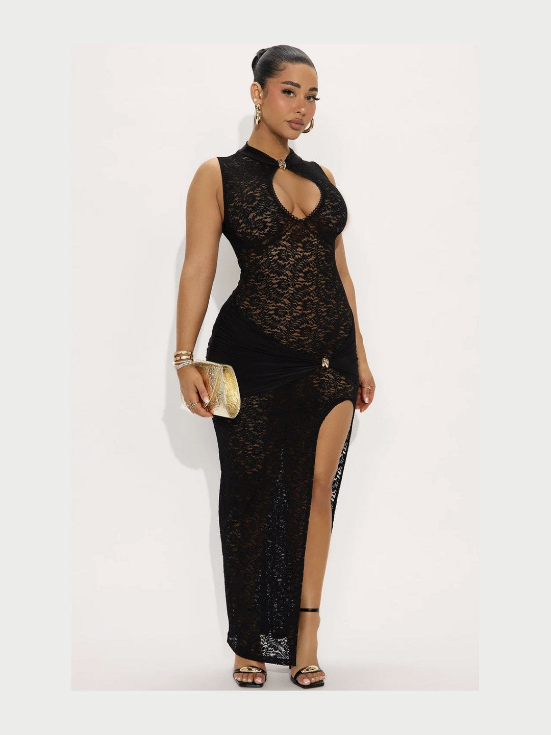 Onyx Lace Maxi