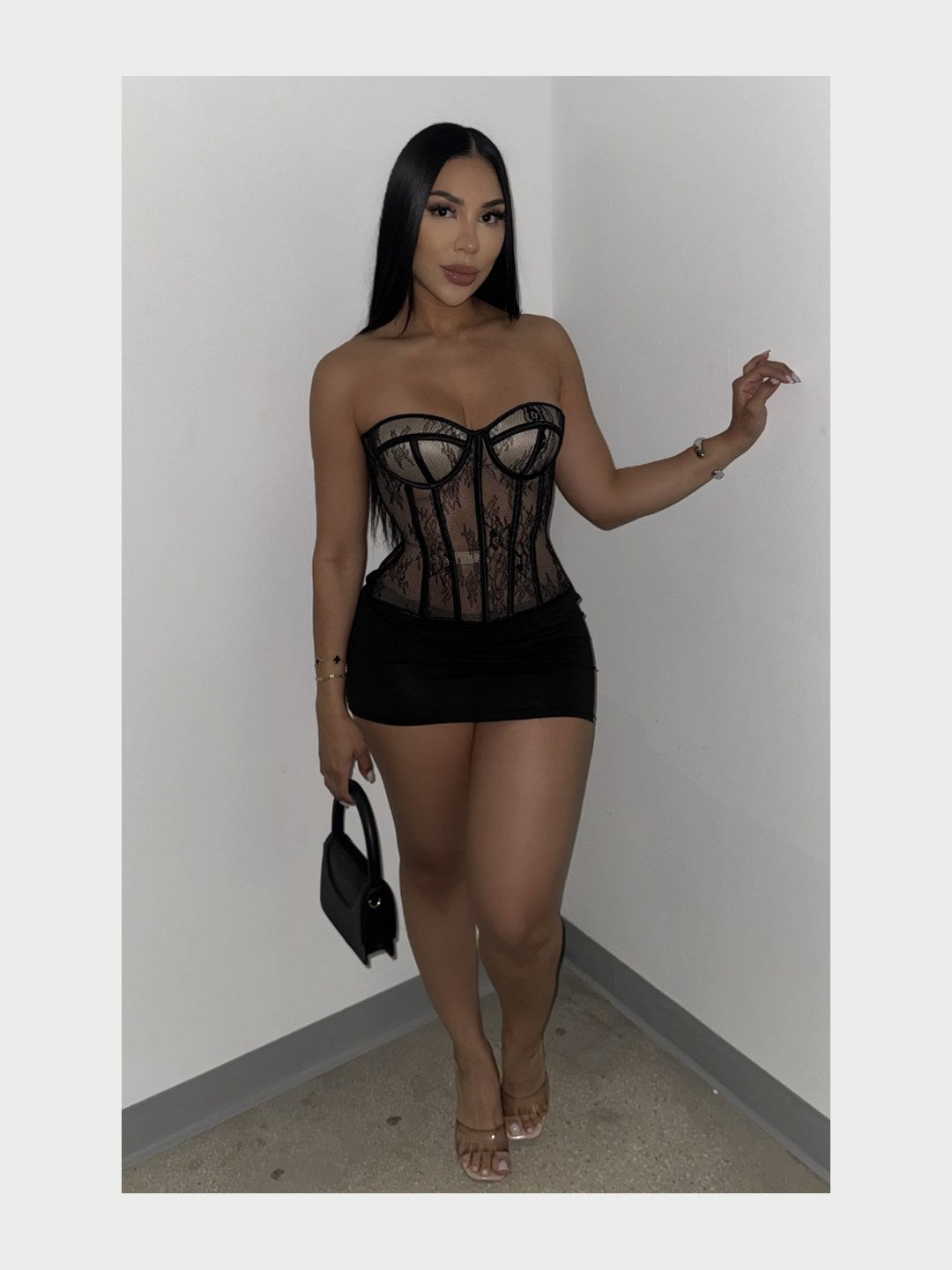 Midnight Lace Corset
